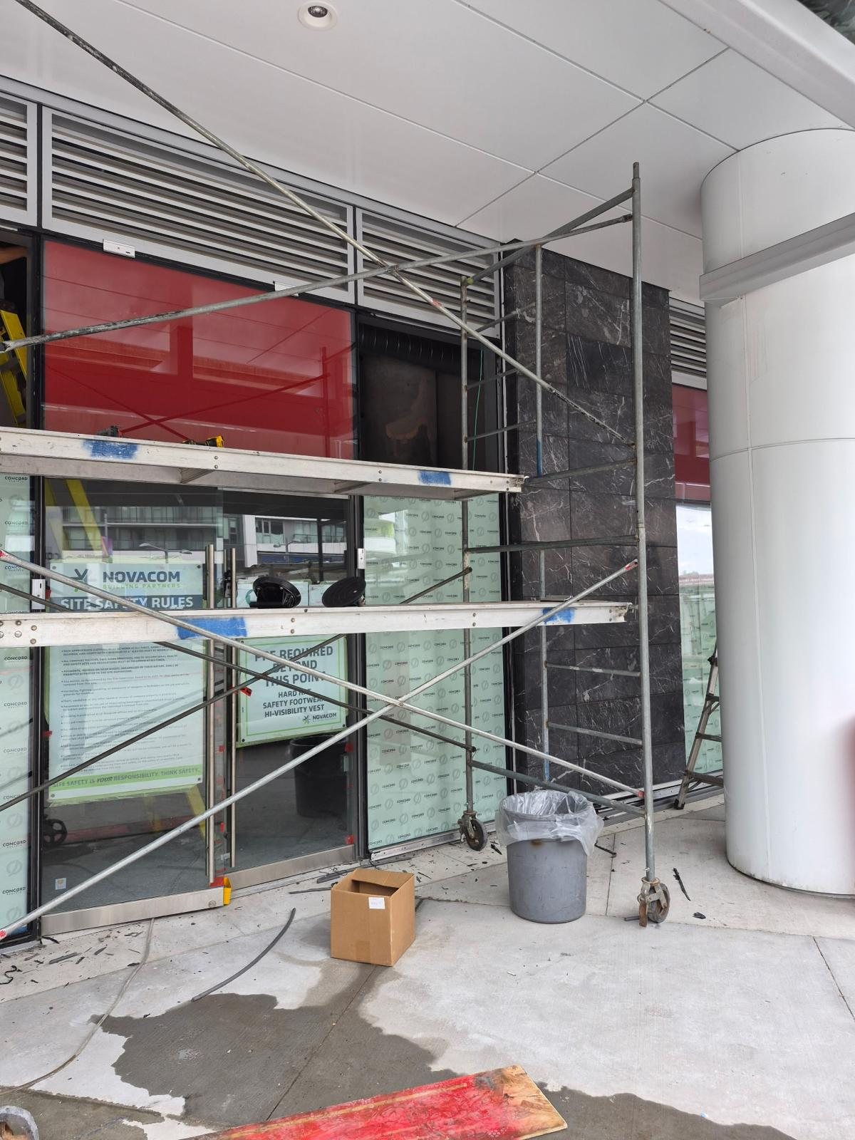 Commercial storefront glazing project